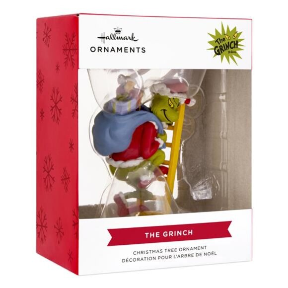 BRAND NEW Christmas Ornament The Grinch Stole Christmas! Grinch on Ladder 1 Coun - Picture 6 of 7